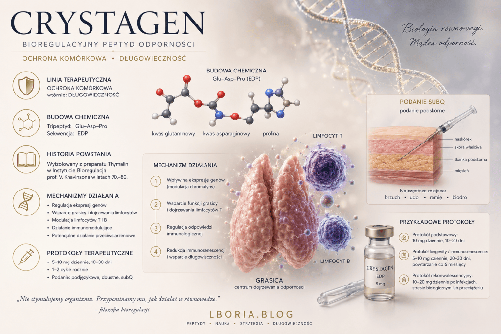 Crystagen — inteligentna regulacja odporności i peptydowa bioregulacja&nbsp;grasicy
